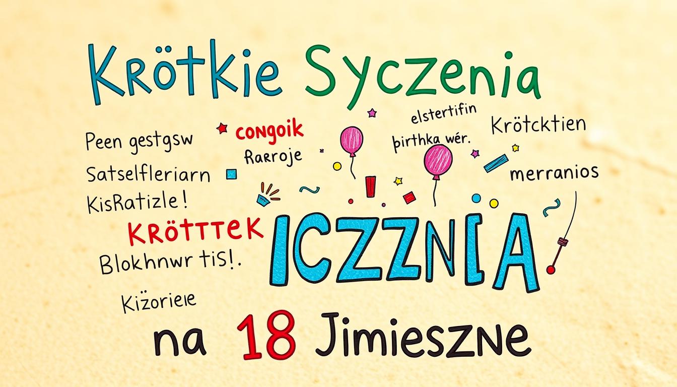 Krótkie życzenia na 18 śmieszne